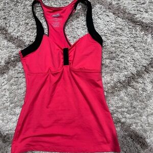 Avia Pink and Black Cut Out Fitted Tank Top